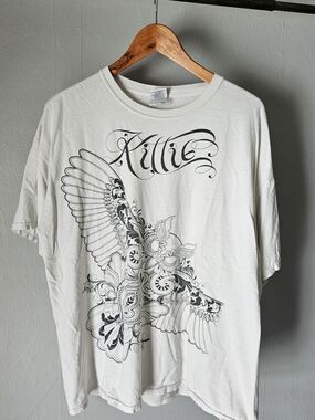 Kittie Graphic Band White Short-Sleeve T-Shirt